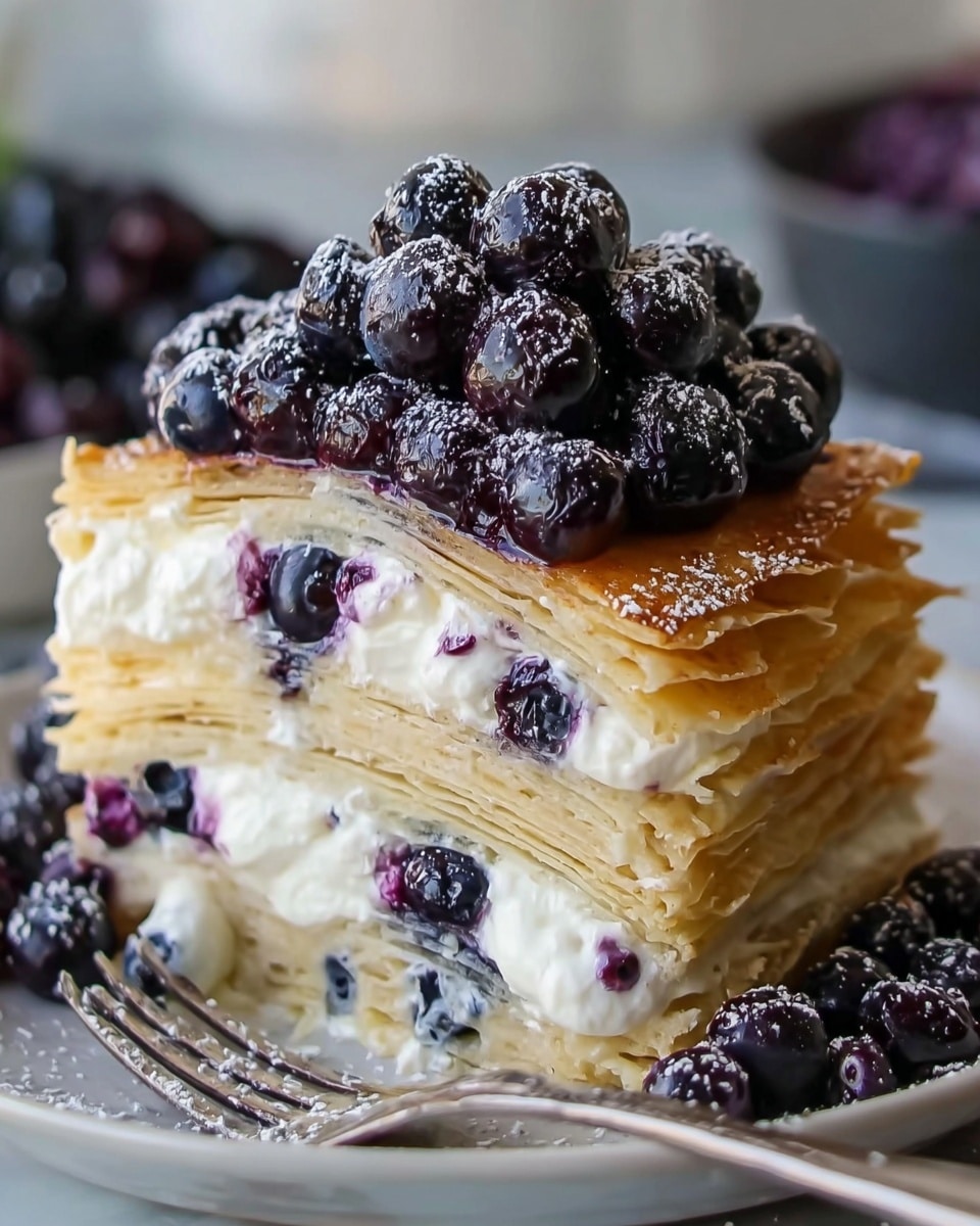 White Chocolate Blueberry Lasagna Recipe