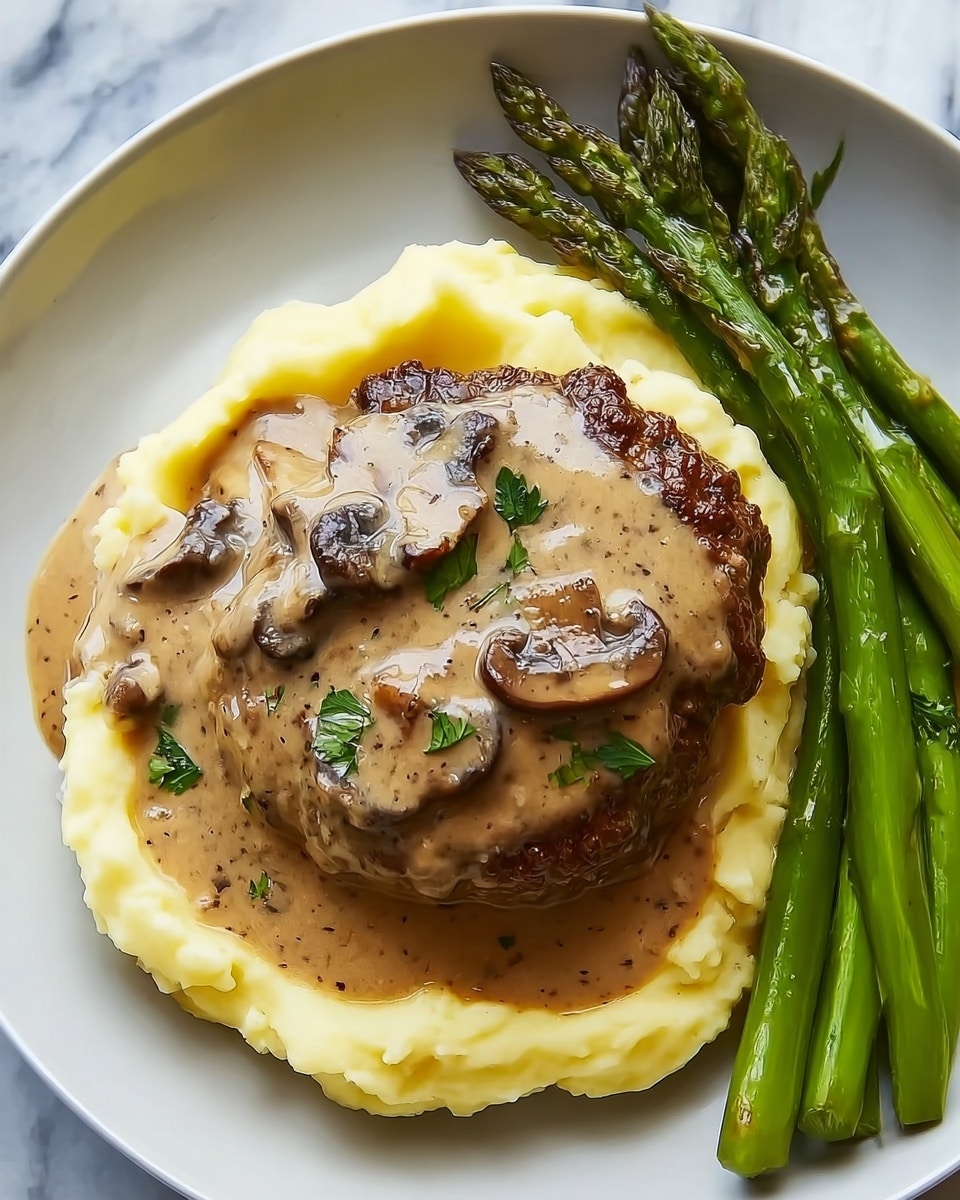 Salisbury Steak with Mushroom Gravy Recipe