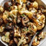 Garlic Cauliflower and Mushrooms Recipe