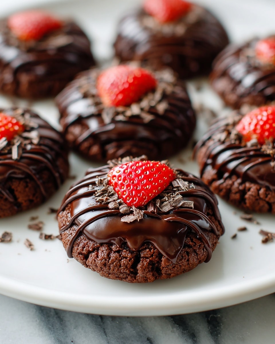 Chocolate Covered Strawberry Cookies Recipe 6 Chocolate Covered Strawberry Cookies Recipe - Recipe Image