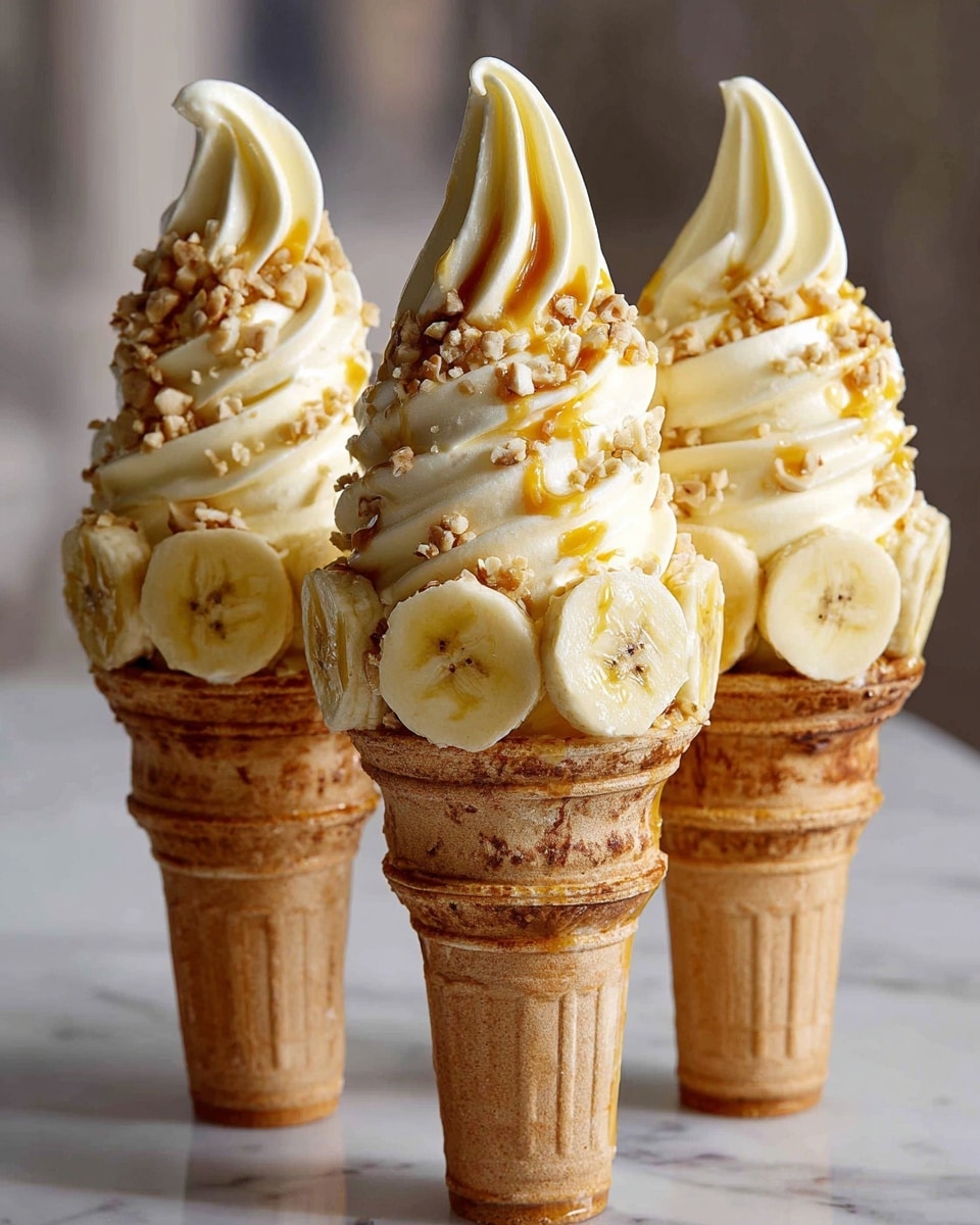 Classic Banana Pudding Cheesecake Cones Recipe - Recipe Image