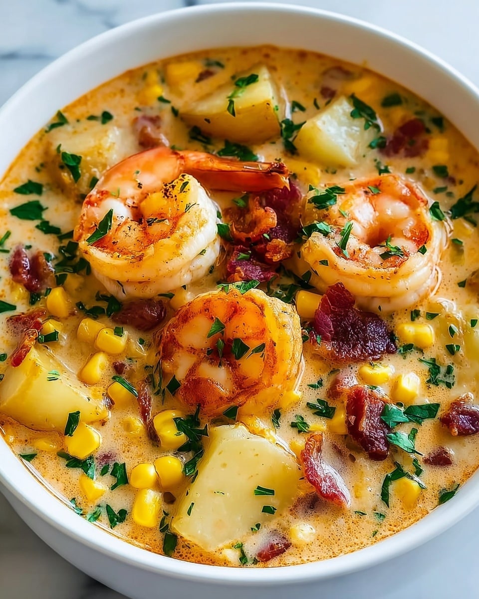 Creamy Potato, Shrimp, and Corn Chowder Recipe