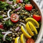 Lemon Pesto Lentil Salad Recipe