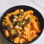 Pumpkin Mac and Cheese with Roasted Veggies Recipe
