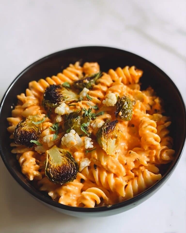 Pumpkin Mac and Cheese with Roasted Veggies Recipe