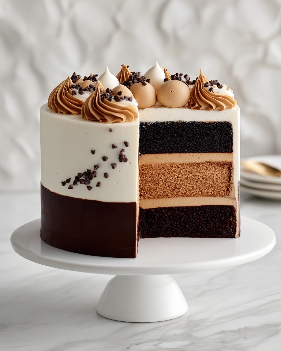 Tuxedo Cake: A Triple Chocolate Mousse Delight Recipe 6 Tuxedo Cake: A Triple Chocolate Mousse Delight Recipe - Recipe Image