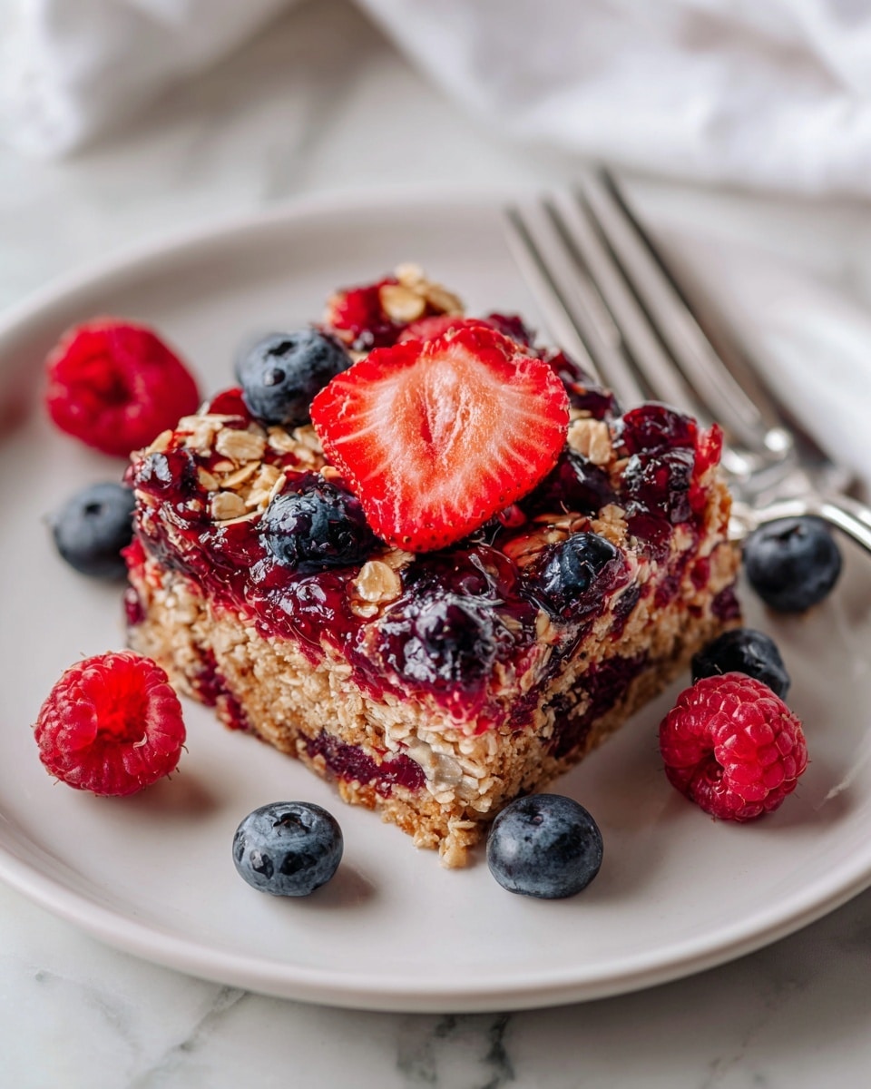 Mixed Berry Baked Oatmeal Recipe - Recipe Image