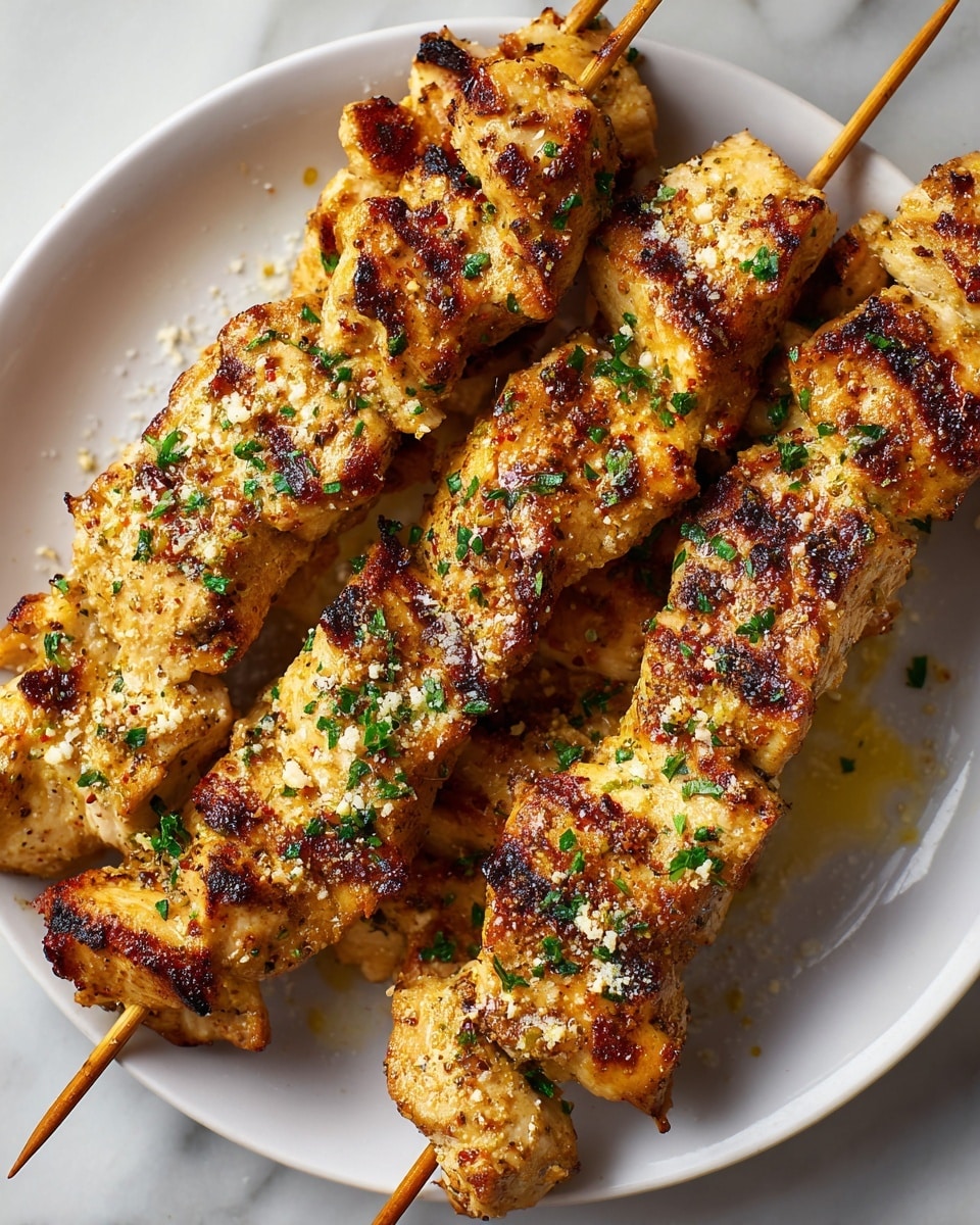 Ranch Garlic Parmesan Chicken Skewers Recipe - Recipe Image