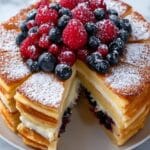 Pancake Cake with Pastry and Berry Fruit Recipe
