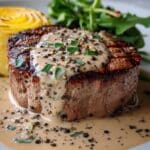 Filet Mignon with Creamy Peppercorn Sauce Recipe