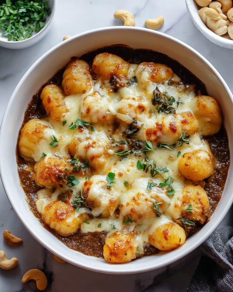 Baked French Onion Gnocchi Recipe