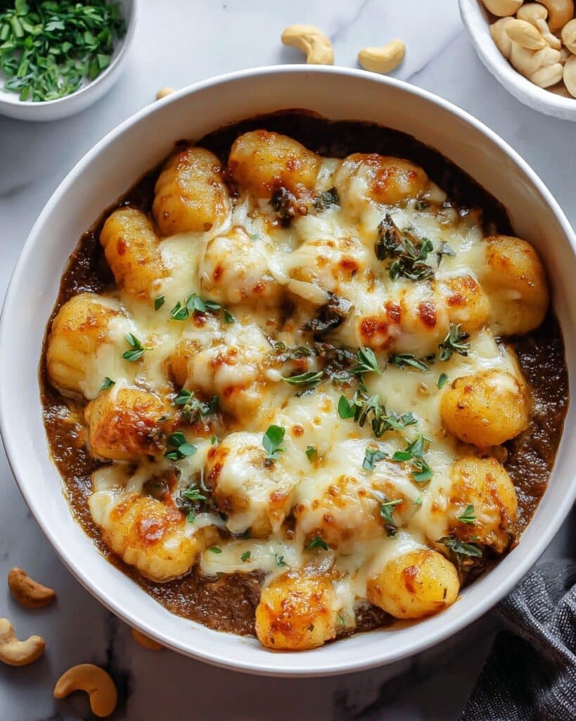 Baked French Onion Gnocchi Recipe