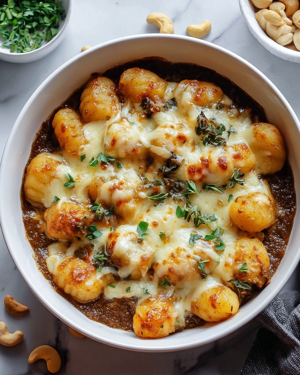 Baked French Onion Gnocchi Recipe