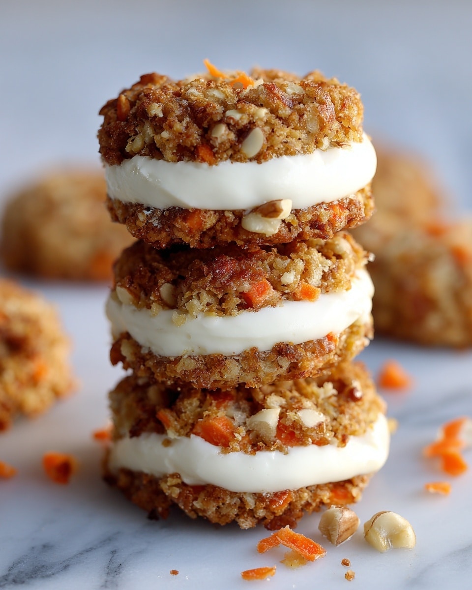 Carrot Cake Cookies Stuffed with Cream Cheese Recipe 6 Carrot Cake Cookies Stuffed with Cream Cheese Recipe - Recipe Image