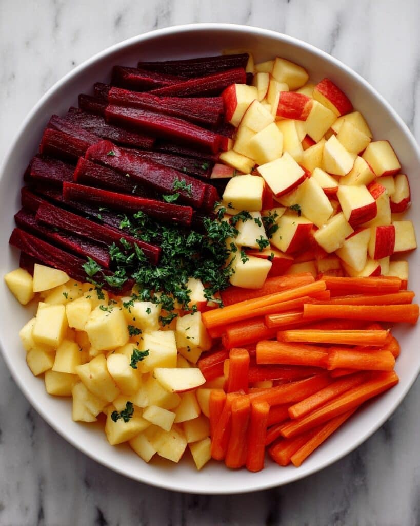Raw Beet Salad with Apples and Carrots Recipe