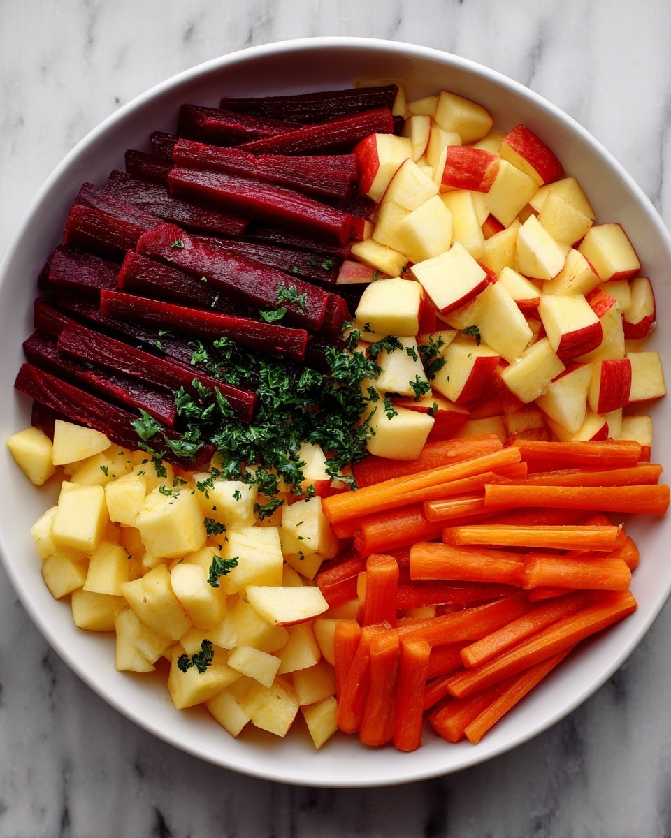 Raw Beet Salad with Apples and Carrots Recipe