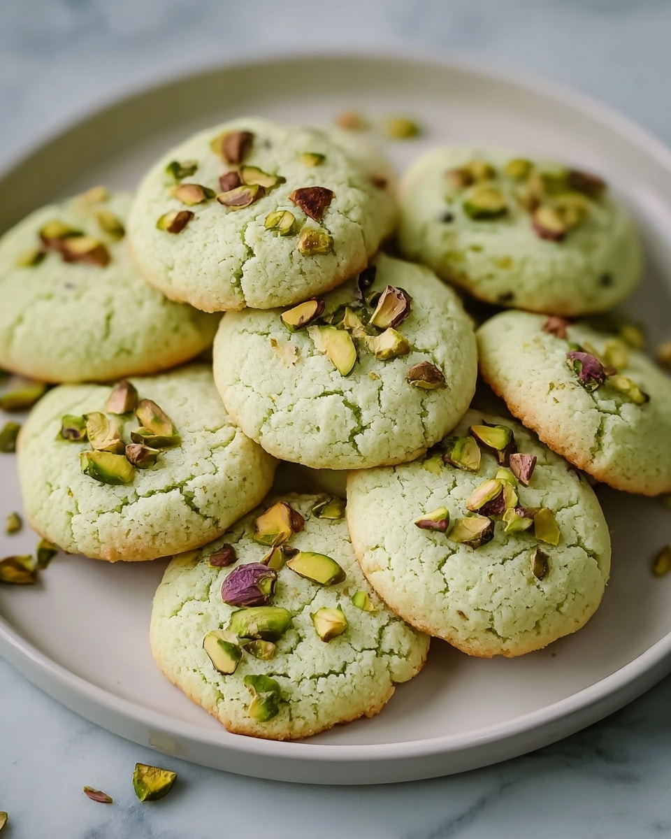Pistachio Cookies with White Chocolate Chips Recipe