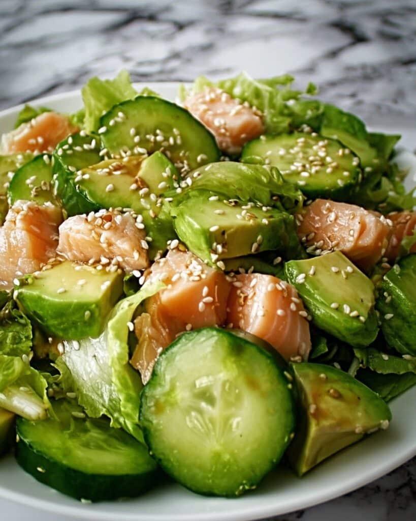 Avocado Tuna Cucumber Salad Recipe
