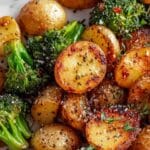 Roasted Parmesan Potatoes & Broccoli Recipe