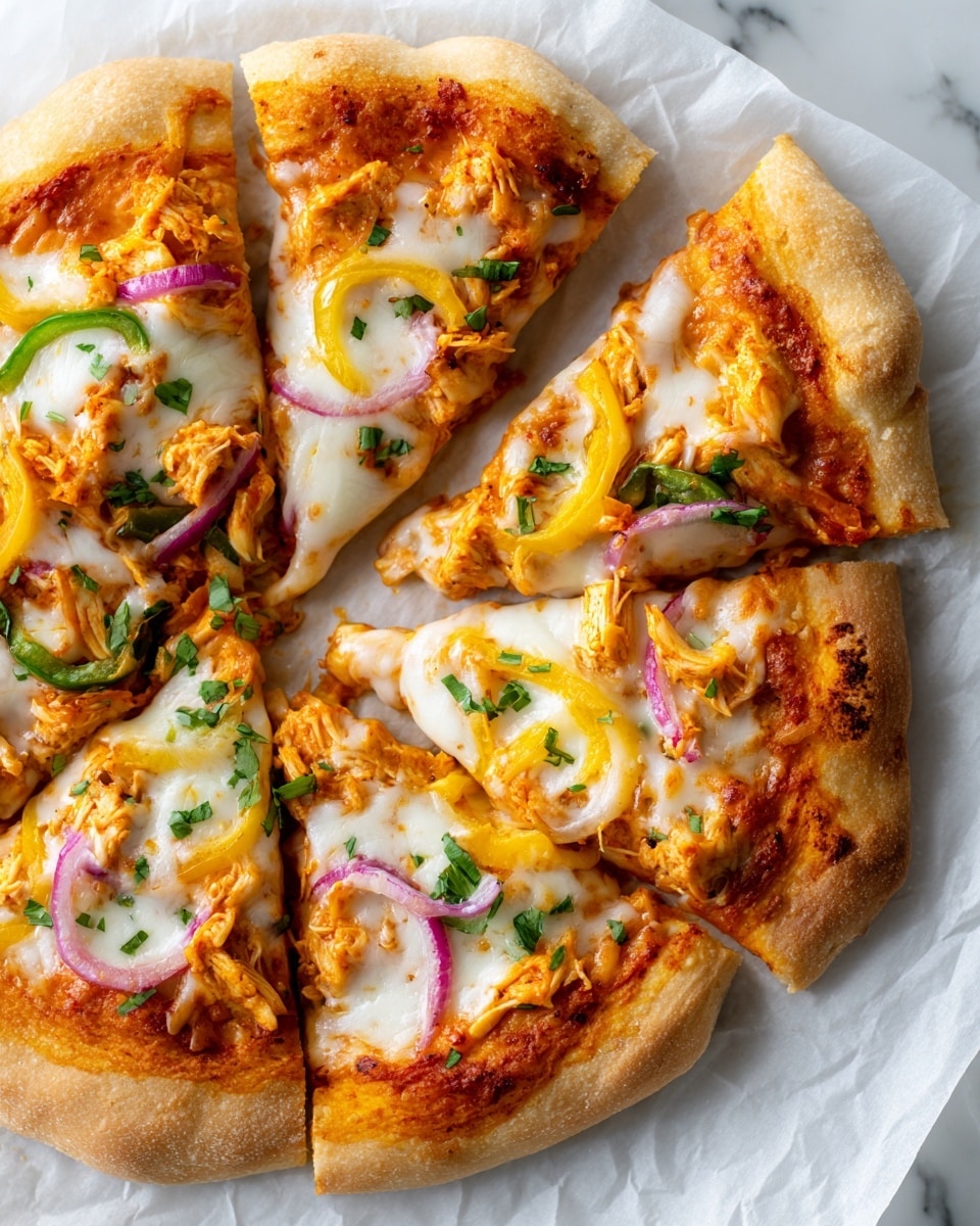 Buffalo Wing Chicken Pizza Recipe - Recipe Image