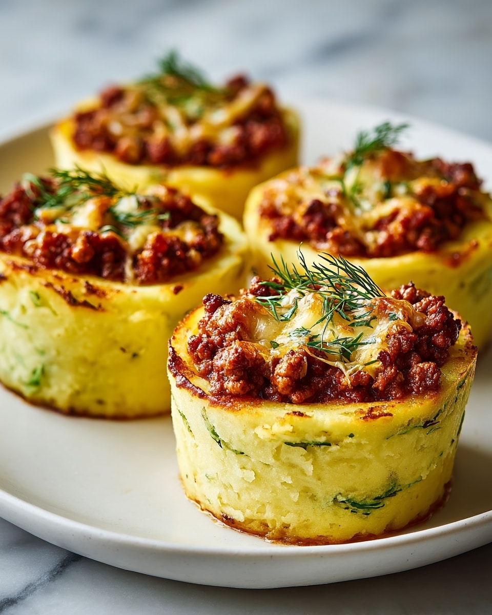 Stuffed Mashed Potato Nests Recipe - Recipe Image