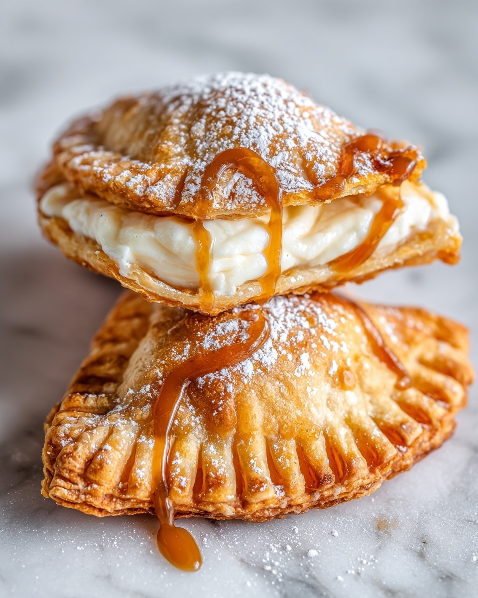 Stuffed Cheesecake Fried Apple Pies Recipe - Recipe Image