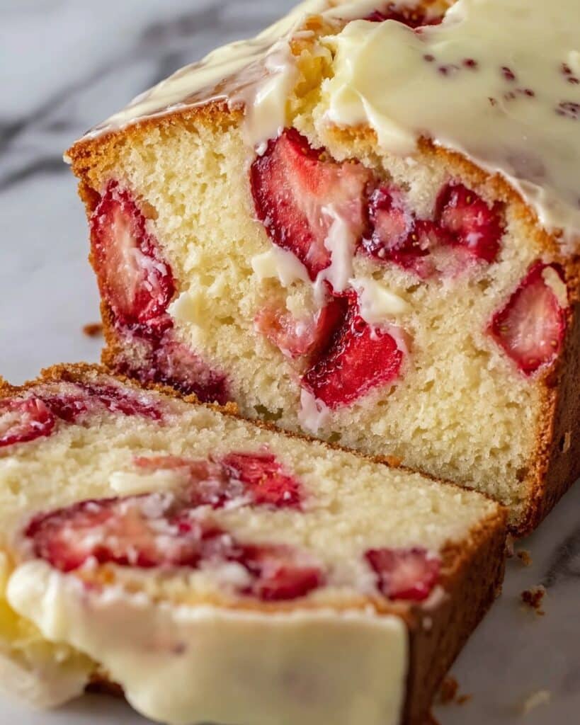 Sourdough White Chocolate Chip Strawberry Bread Recipe