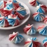 Patriotic Meringue Kisses Recipe