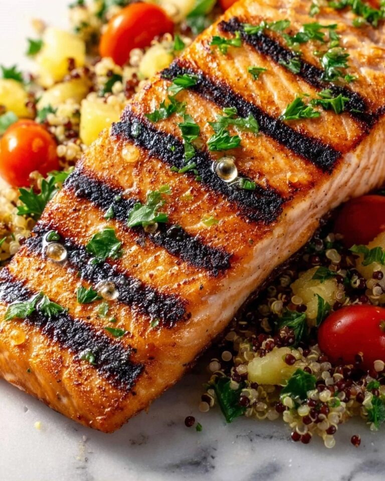 Grilled Salmon with Quinoa Salad Recipe