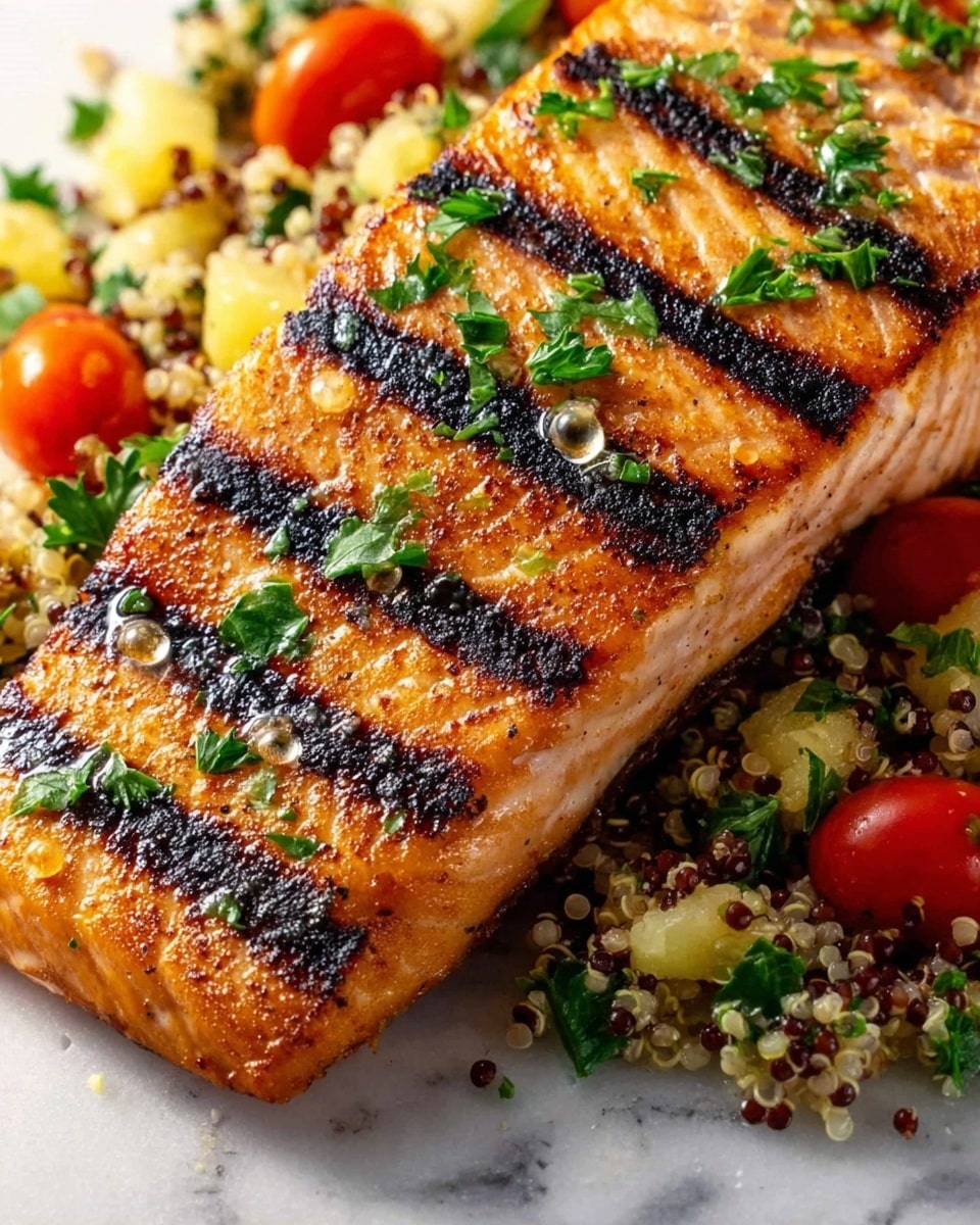 Grilled Salmon with Quinoa Salad Recipe