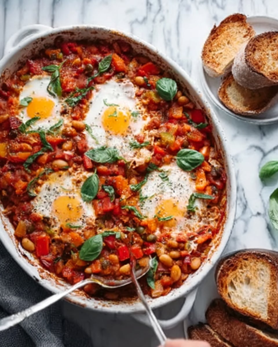 Pisto Manchego With Eggs Recipe 5 Pisto Manchego With Eggs Recipe - Recipe Image