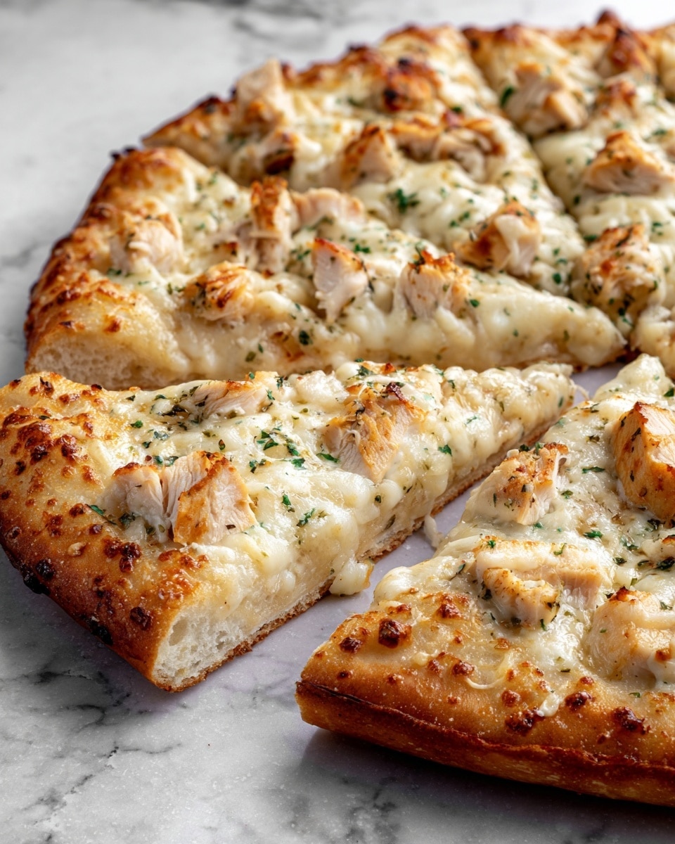 Roasted Garlic Chicken and Herb Pizza Recipe 6 Roasted Garlic Chicken and Herb Pizza Recipe - Recipe Image