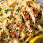 Creamy Lemon Garlic Chicken Pasta Recipe