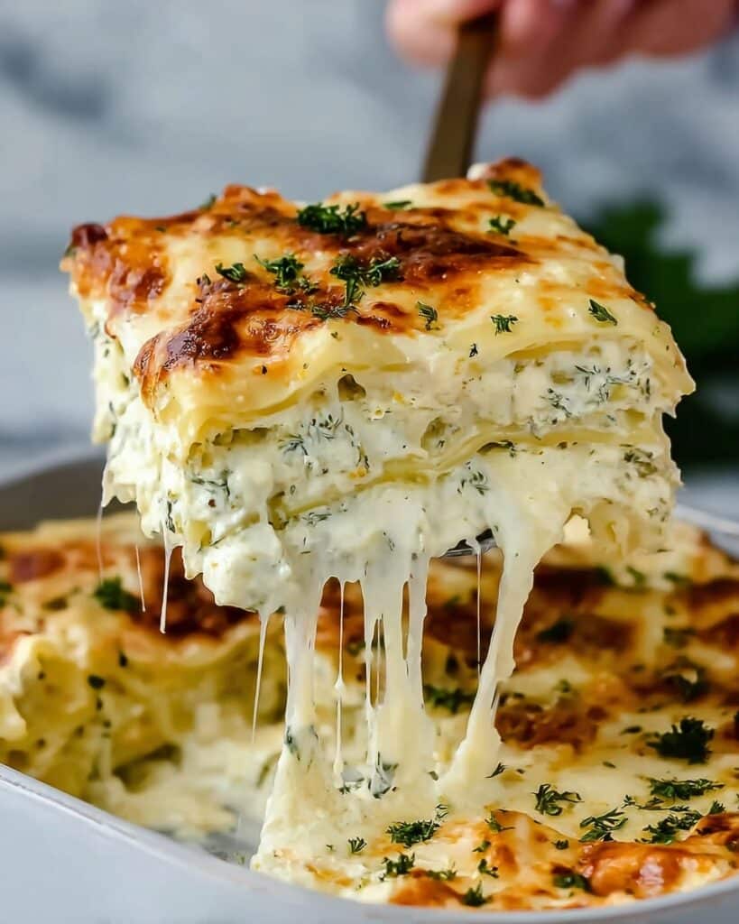 Creamy Chicken Spinach Lasagna Recipe