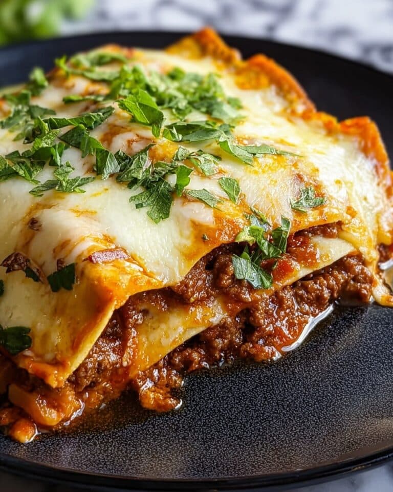 Ground Beef Enchiladas with Spanish Rice and Cheddar Recipe
