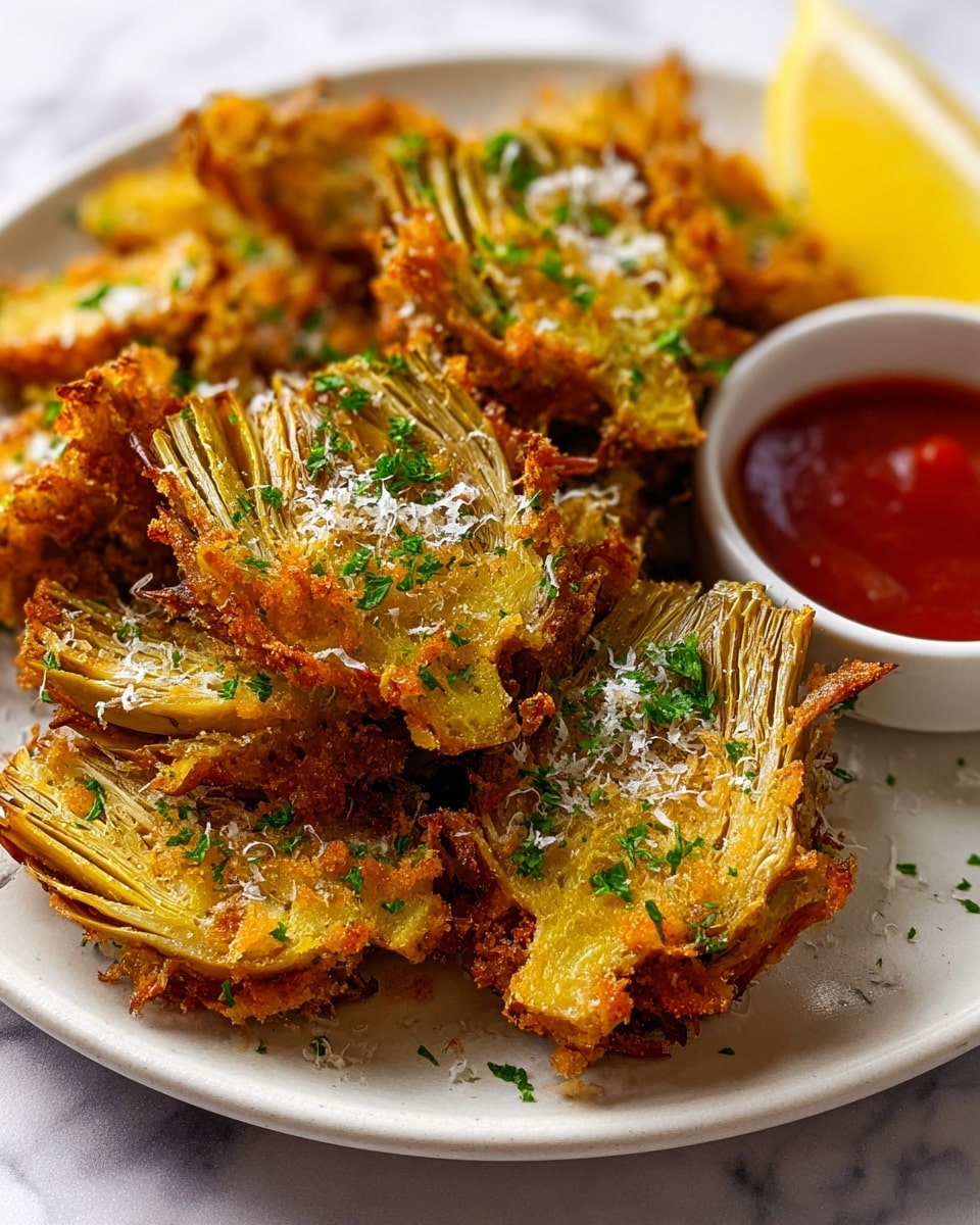 Baked Parmesan Artichoke Hearts Recipe