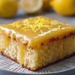 Lemon Condensed Milk Drizzle Cake Recipe