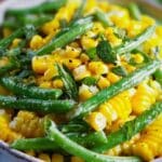 Summer Corn & Green Beans with Herb Butter Recipe