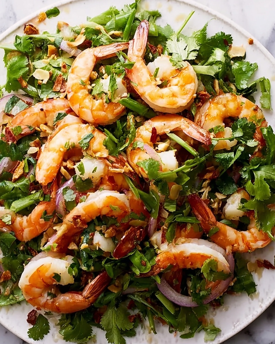 Cilantro Salad with Shallots and Shrimp: An Amazing Ultimate Recipe 6 Cilantro Salad with Shallots and Shrimp: An Amazing Ultimate Recipe - Recipe Image