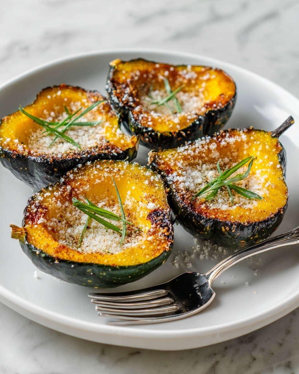 Parmesan Herb Roasted Acorn Squash Recipe 6 Parmesan Herb Roasted Acorn Squash Recipe - Recipe Image