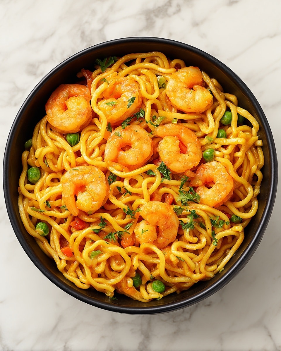 Creamy Garlic Shrimp Pasta Recipe - Recipe Image