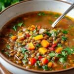One Pot Turkey Lentil Soup Recipe