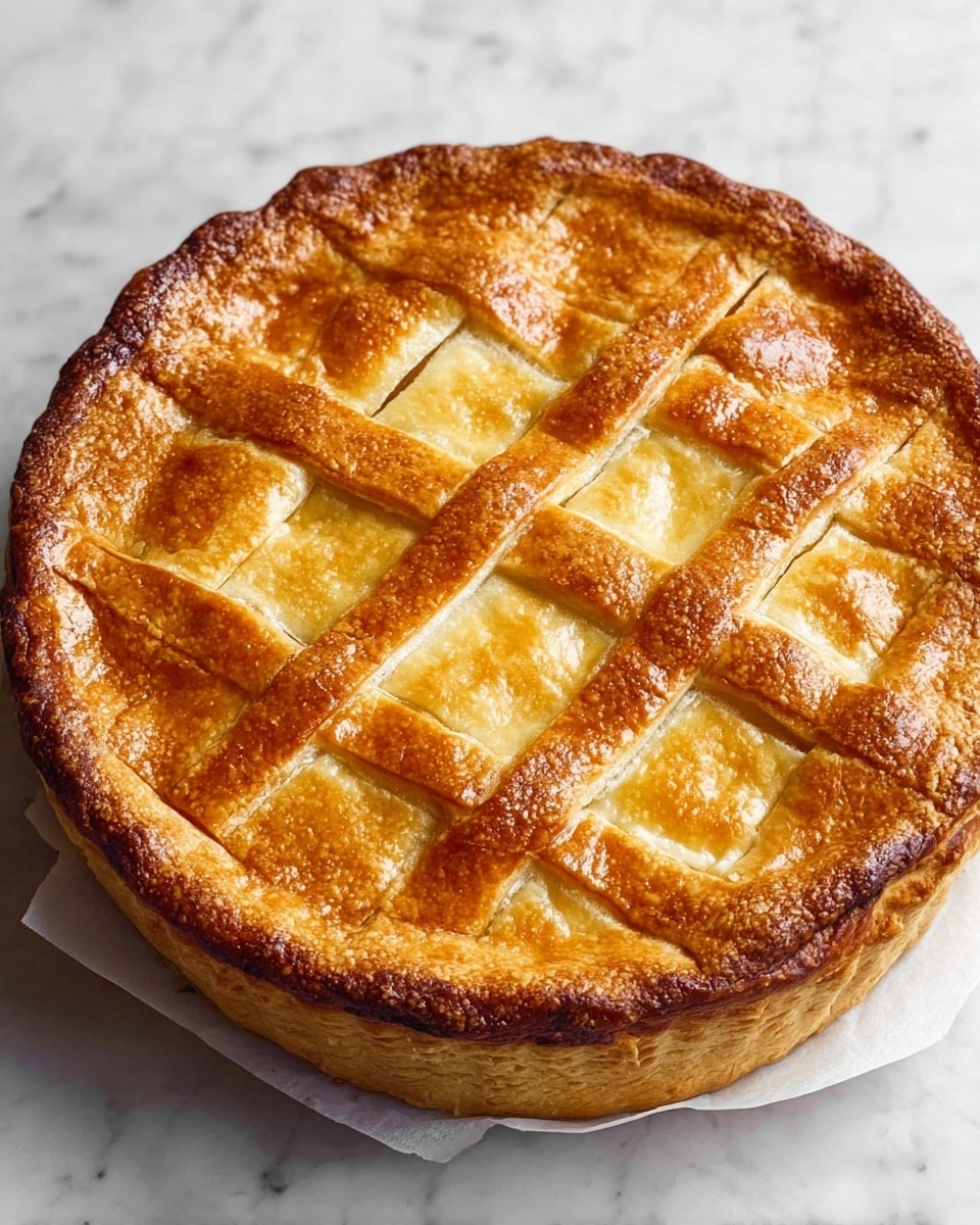 Ricotta Pie with Lemon Zest and Almond Extract Recipe