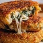 Spinach and Cheese Stuffed Cauliflower Patties Recipe