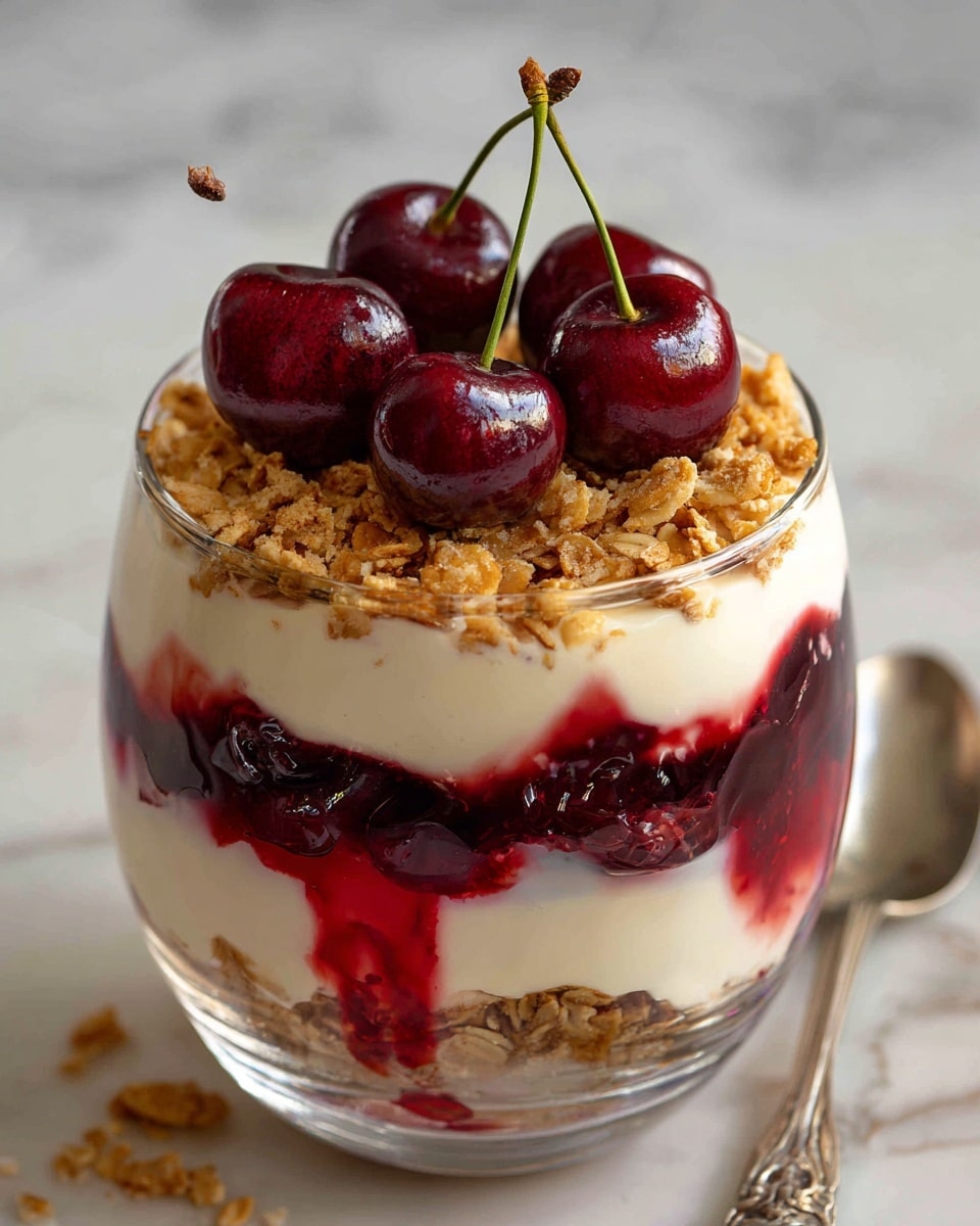 Fresh Cherry Crisp Recipe - Recipe Image