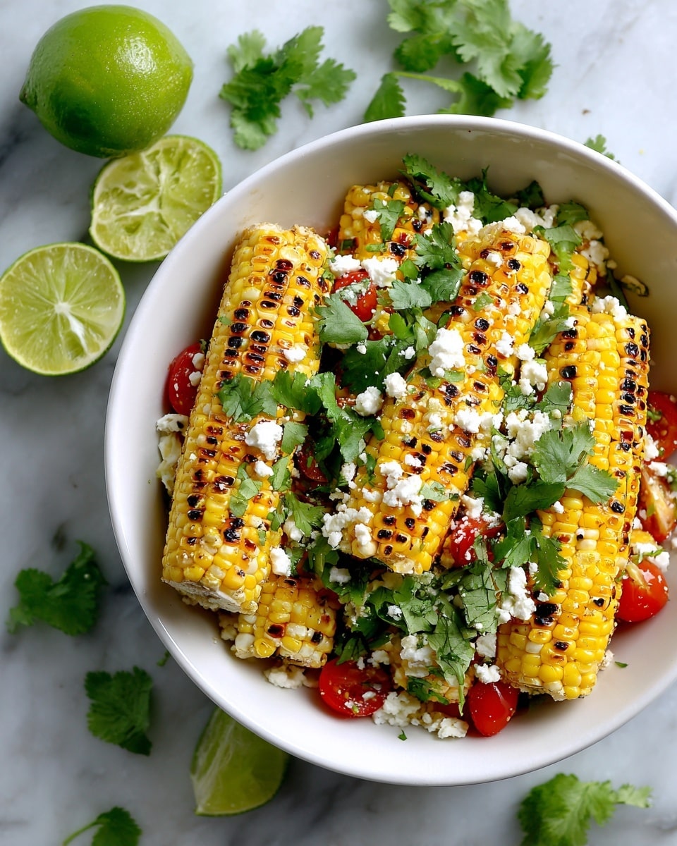 Chili-Lime Grilled Corn Salad Recipe - Recipe Image