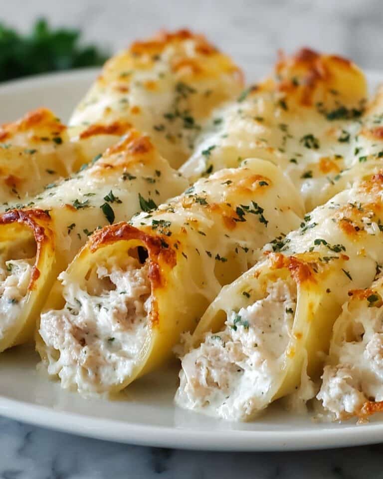Chicken Alfredo Lasagna Rolls Recipe