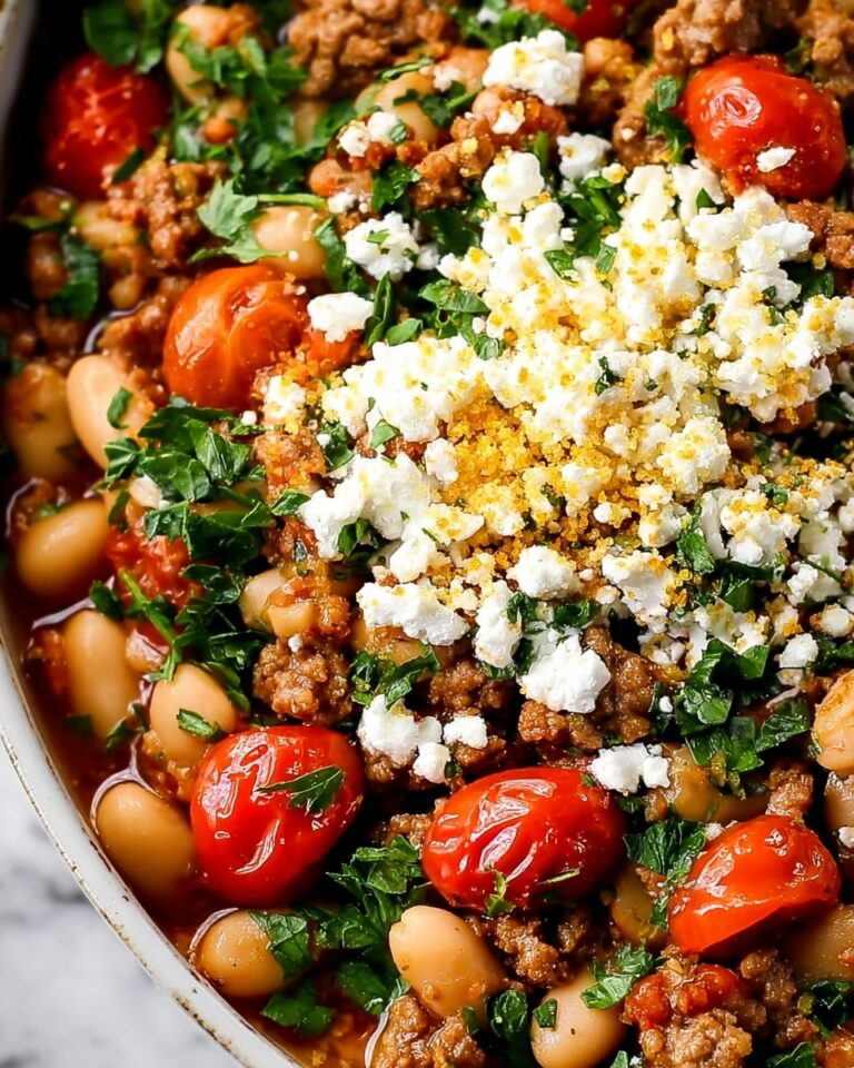 Greek Sausage and Beans Bake Recipe