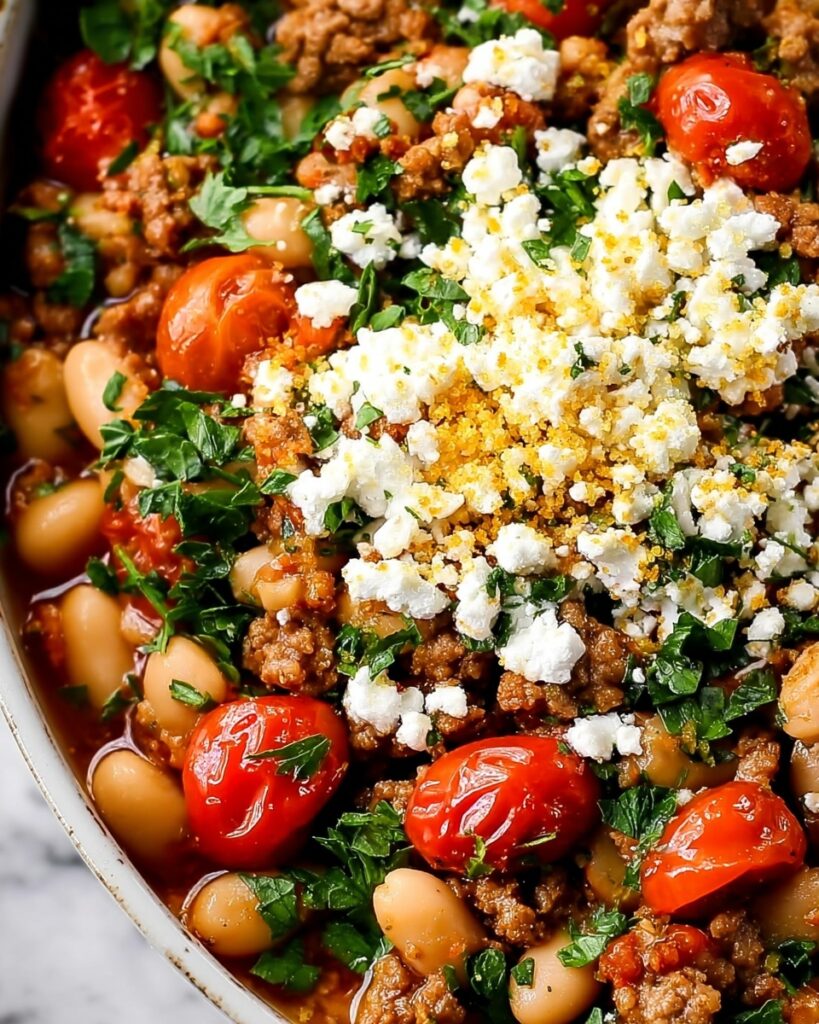 Greek Sausage and Beans Bake Recipe
