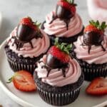 Chocolate Covered Strawberry Cupcakes Recipe